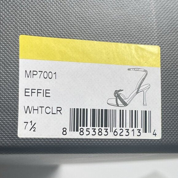 Badgley Mischka Women’s Effie Strappy Bow Heels White/Clear Size 7.5 - Picture 12 of 12